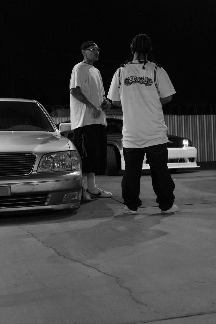 SUC Worldwide Jersey at car meet